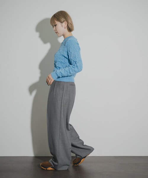 THE GOODLAND MARKET（ザグッドランドマーケット）の「cwtch　2TUCK WOOL SLACKS（その他パンツ・レディース・GRAY/CHARCOAL・1/2）」の19枚目の写真