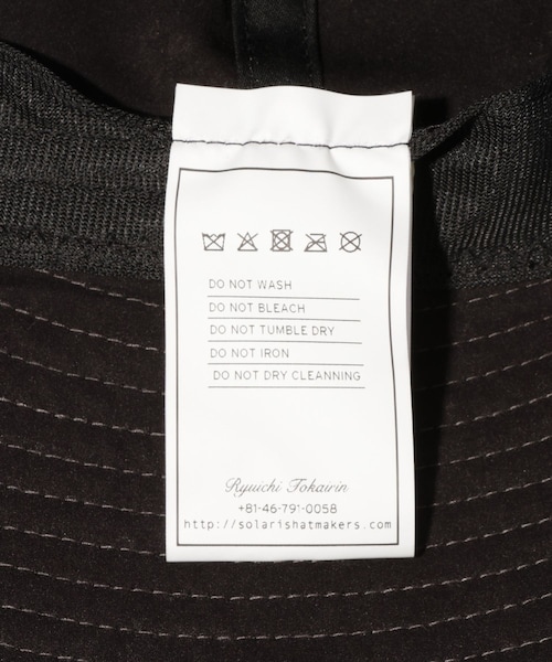 ADAM ET ROPE'（アダムエロペ）の「【SOLARIS&CO./ソロリスアンドコー】RAILMAN MIL SPEC CLOTH HAT（ハット・メンズ・ブラック/オリーブ・F）」の13枚目の写真