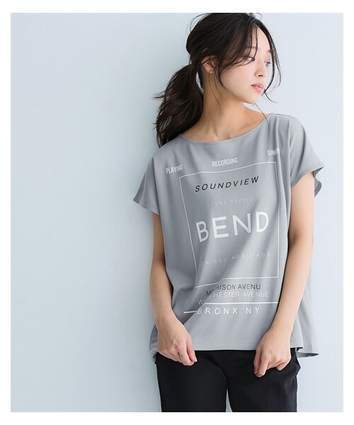 nissen（ニッセン）の「＜大きいサイズ＞アクティブメッシュフレンチプリントTシャツ（吸汗速乾・UVカット）（スポーツグッズ・メンズ・オフホワイト/黒/グレー・S/M/L/LL/3L/4L/5L/6L）」の21枚目の写真
