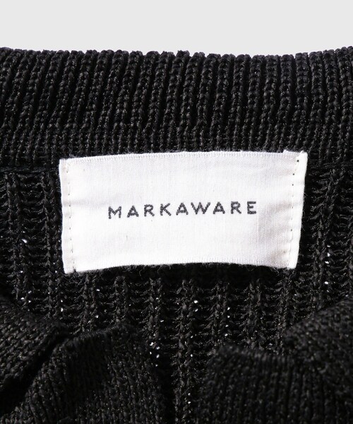 ADAM ET ROPE'（アダムエロペ）の「【MARKAWARE/マーカウェア】SKIPPER RIB JUMPER（ポロシャツ・メンズ・ブラック・1/2）」の8枚目の写真