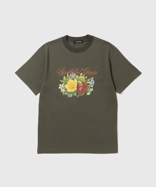 ADAM ET ROPE'（アダムエロペ）の「【TENDER PERSON/テンダー パーソン】FLOWER GARDEN TEE（Tシャツ/カットソー・メンズ・スミクロ/ライトグレー・1/2）」の2枚目の写真