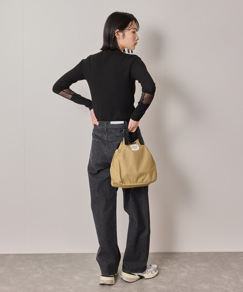 NERGY（ナージー）の「【シアバター配合】カーブワイドパンツ（デニムパンツ・レディース・ブラック・M/S）」の6枚目の写真