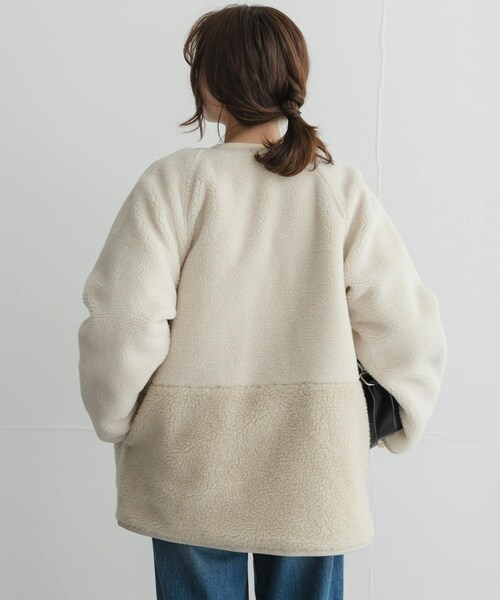 URBAN RESEARCH Sonny Label（アーバンリサーチサニーレーベル）の「リバーシブルボア撥水キルティングコート（その他アウター・レディース・アイボリー/ブラック/ブラウン・Free）」の8枚目の写真