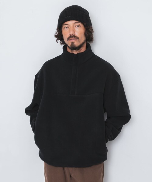 URBAN RESEARCH Sonny Label（アーバンリサーチサニーレーベル）の「OOPS　リサイクルマイクロフリースハーフジップ（その他トップス・メンズ・BLACK/CAMEL/GRAY・M/L/XL）」の5枚目の写真