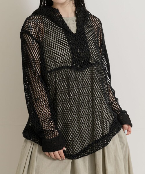 THE GOODLAND MARKET（ザグッドランドマーケット）の「77circa　make antique lace sailor top（その他トップス・レディース・white1/white2/black1/black2・one）」の4枚目の写真