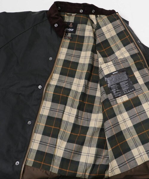 URBAN RESEARCH（アーバンリサーチ）の「Barbour　MODIFIED EXMOOR JACKET（ステンカラーコート・メンズ・BLACK/SAGE・36/38/40）」の14枚目の写真