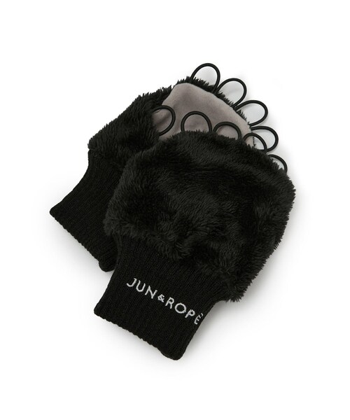 ROPE'（ロペ）の「フリース手甲/Oggi掲載（手袋・レディース・ブラック/グレー/ホワイト・F）」の5枚目の写真