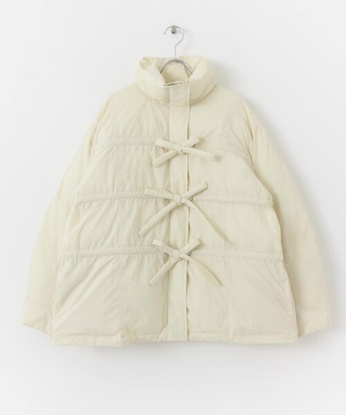 KBF（ケイビーエフ）の「フロントリボン中綿ジャケット（その他アウター・レディース・BLACK/KHAKI/BORDEAUX/IVORY・one）」の12枚目の写真