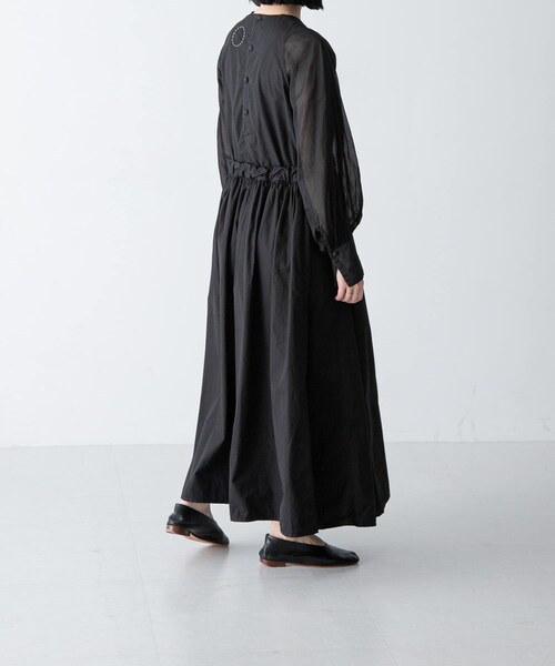 かぐれ（カグレ）の「COSMIC WONDER　Suvin cotton farmer dress（ワンピース・レディース・Ashvioletj/Black・1）」の5枚目の写真