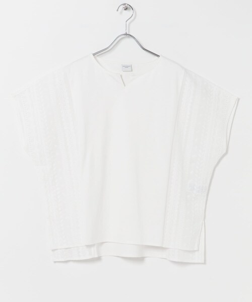 URBAN RESEARCH DOORS(アーバンリサーチドアーズ)の「サイドレース刺繍切替プルオーバー(その他トップス・レディース・OFF/MINTGRAY/NAVY・Free)」の5枚目の写真