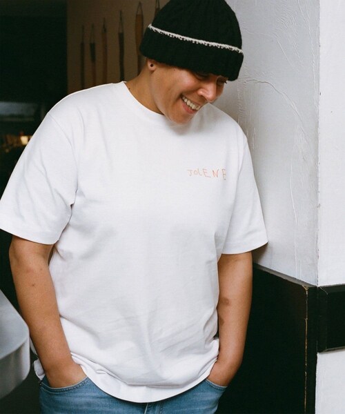 bonjour records（ボンジュールレコーズ）の「Jolene/ジョリーン house tee（Tシャツ/カットソー・レディース・ホワイト/ベージュ/サックス・L/M/XL）」の18枚目の写真