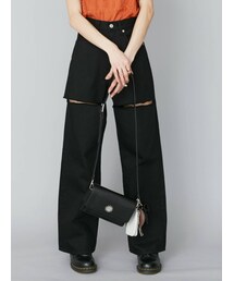 EVRIS | フロントスラッシュワイドパンツ(デニムパンツ)