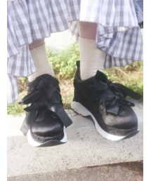 merry jenny | ジャガードリボンスニーカー(スニーカー)