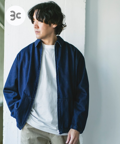 URBAN RESEARCH DOORS(アーバンリサーチドアーズ)の「Denim Zip Blouson(デニムジャケット・メンズ・INDIGO/ONE WASH・M/L/XL)」の1枚目の写真