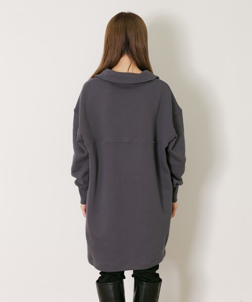 URBAN RESEARCH Sonny Label（アーバンリサーチサニーレーベル）の「ハーフジップスウェットチュニック（チュニック・レディース・オレンジ/グレー/ブラック・FREE）」の15枚目の写真