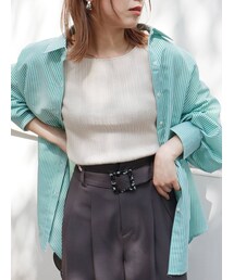 MURUA | ストライプカラーシャツ(シャツ/ブラウス)