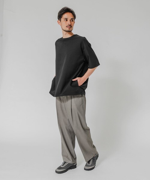 URBAN RESEARCH（アーバンリサーチ）の「『洗濯可/防シワ/撥水』COOL DOTS SHORT-SLEEVE T-SHIRTS（Tシャツ/カットソー・メンズ・BLACK/CHARCOAL/NAVY・M/L）」の8枚目の写真