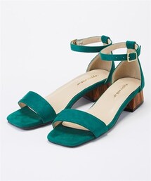 nissen | 【ゆったり幅広】アンクルストラップサンダル（低反発中敷）（ワイズ４Ｅ）(サンダル)