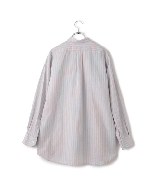 ADAM ET ROPE'(アダムエロペ)の「【INDIVIDUALIZED SHIRTS for SALON】別注ストライプシャツ L.BLUE BASE ORANGE ST(シャツ/ブラウス・レディース・ブルー系・F)」の4枚目の写真