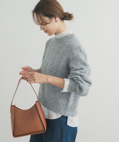 URBAN RESEARCH DOORS（アーバンリサーチドアーズ）の「ラメニットプルオーバー（ニット/セーター・レディース・BEIGE/GRAY/BLUE・Free）」の9枚目の写真