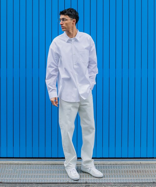 URBAN RESEARCH（アーバンリサーチ）の「new basic　THOMAS MASON OVER SHIRTS（シャツ/ブラウス・メンズ・ROYAL/WHITE/GREGE/LT BLUE/STRIPE/COCOA・S/M/L/XL）」の18枚目の写真