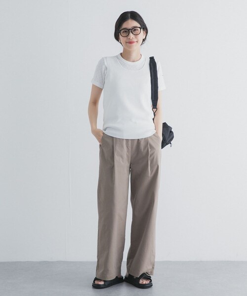 URBAN RESEARCH DOORS(アーバンリサーチドアーズ)の「2WAYニットタンク(タンクトップ・レディース・OFF/BROWN/NAVY・Free)」の11枚目の写真