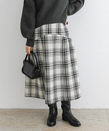 URBAN RESEARCH ROSSO | F by ROSSO　ツイードチェックスカート(スカート)