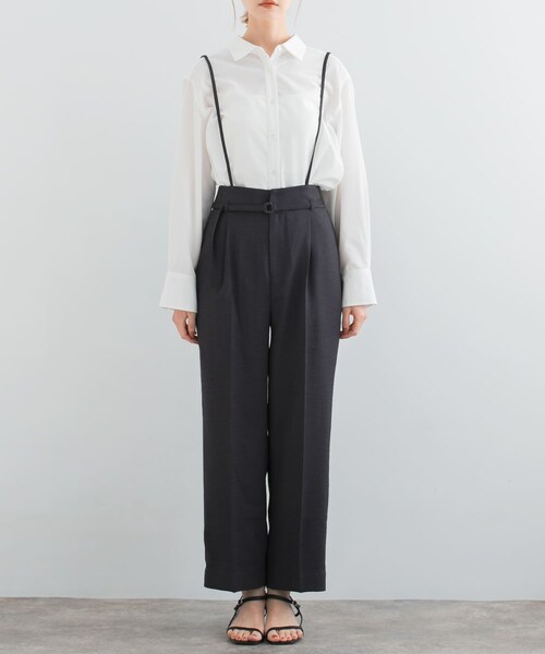 URBAN RESEARCH ROSSO（アーバンリサーチロッソ）の「マルチWAYリネンライクワイドパンツ（その他パンツ・レディース・GREEN/NUTS/CHARCOAL・36/38）」の10枚目の写真