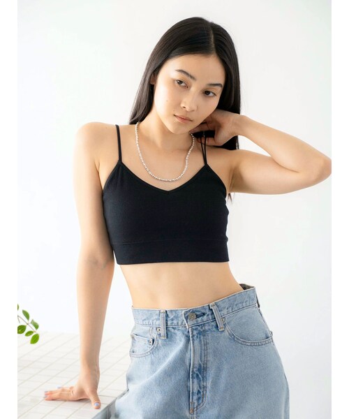 Ungrid（アングリッド）の「ダブルストラップブラトップ（キャミソール・レディース・オフホワイト/グレー/ブラック・F）」の3枚目の写真