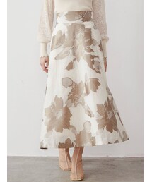 LAGUNAMOON | フラワージャガードフレアースカート(スカート)