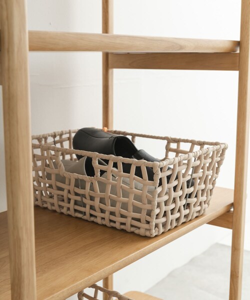 URBAN RESEARCH DOORS(アーバンリサーチドアーズ)の「BRID ROUGH KNIT BASKET WIDE S(収納グッズ・メンズ・GY/BE・S)」の14枚目の写真