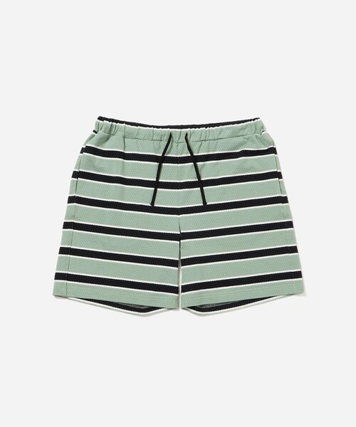 Saturdays NYC(サタデーズ ニューヨークシティ )の「Mesh Border Stripe Shorts(その他パンツ・レディース・ライトグリーン/パープル・L/M/S/XL)」の3枚目の写真