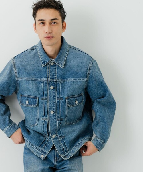 URBAN RESEARCH(アーバンリサーチ)の「13.5oz DENIM TYPE 2nd JACKET(デニムジャケット・メンズ・INDIGO/LT INDIGO/BLACK・S/M/L)」の20枚目の写真