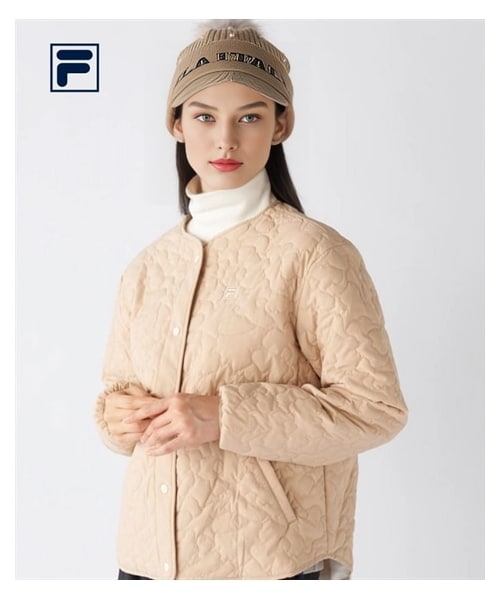 nissen（ニッセン）の「裏ボアストレッチタフタフラワーキルト