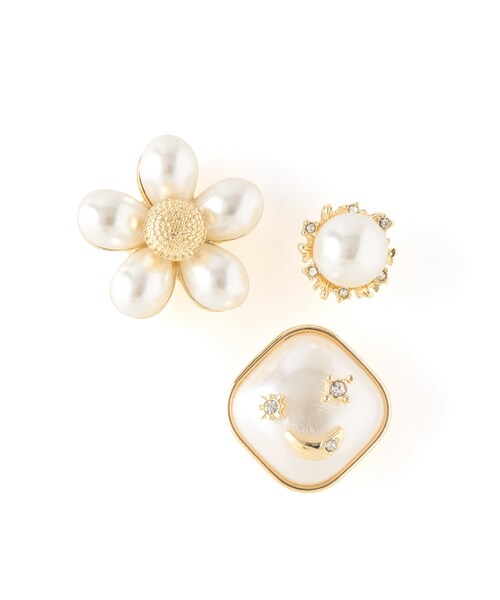 ROPE' PICNIC（ロペピクニック）の「ボタンピンブローチセット（ブローチ/コサージュ・レディース・ゴールド/ゴールド系・F）」の8枚目の写真