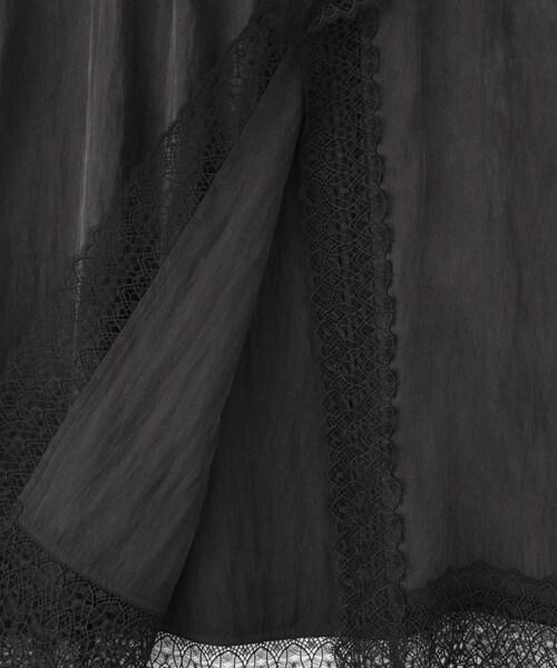 ADAM ET ROPE'（アダムエロペ）の「【サステナブル】レースワンピーススカート（スカート・レディース・ブラック/ホワイト・F）」の21枚目の写真