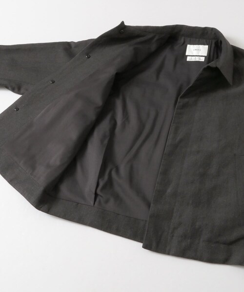 URBAN RESEARCH DOORS(アーバンリサーチドアーズ)の「UNIFY LINEN/WOOL Short Blouson∴(ブルゾン・レディース・CHARCOAL/ECRU・one)」の10枚目の写真