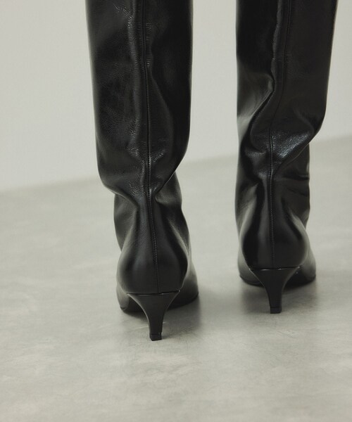 ADAM ET ROPE'(アダムエロペ)の「【EMOELLE】レザーロングブーツ(ブーツ・レディース・ブラック・36.0/37.0/38.0)」の9枚目の写真