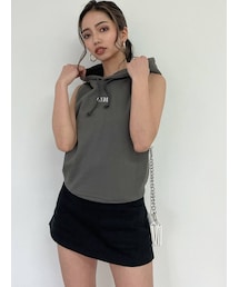 GYDA | GYDAダメージノースリーブパーカー(タンクトップ)