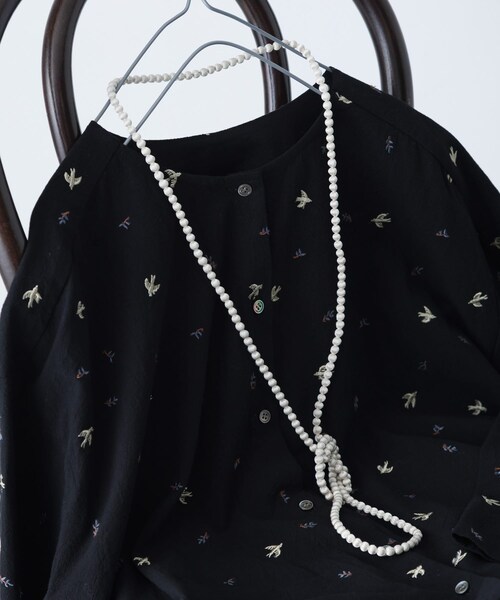 かぐれ(カグレ)の「CITRUS GUDLI NECKLACE(ネックレス・レディース・Black/Ecru/L Grey・-0)」の19枚目の写真