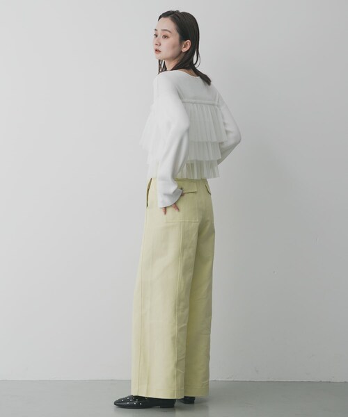 SENSE OF PLACE by URBAN RESEARCH（センスオブプレイスバイアーバンリサーチ）の「スタッズフラットシューズ（パンプス・レディース・BLACK/BEIGE・S/M/L）」の7枚目の写真