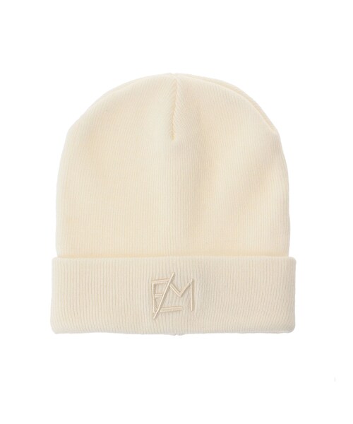 EATME（イートミー）の「3D刺繍ニットキャップ（ニットキャップ/ビーニー・レディース・アイボリー/ブラック・F）」の2枚目の写真