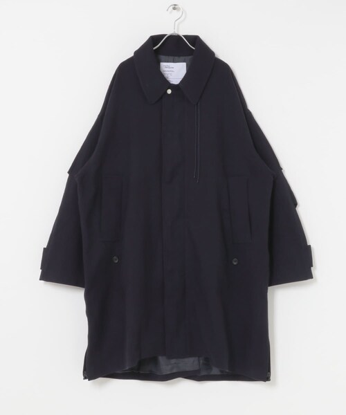 URBAN RESEARCH（アーバンリサーチ）の「UNTRACE　ステンカラーコート（ステンカラーコート・メンズ・DARK NAVY・1/2）」の6枚目の写真