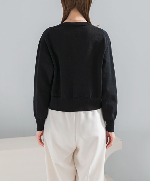 URBAN RESEARCH ROSSO（アーバンリサーチロッソ）の「フラワーモチーフカーディガン（カーディガン/ボレロ・レディース・OFF WHITE/BLACK・Free）」の8枚目の写真