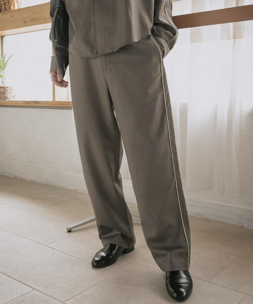 SENSE OF PLACE by URBAN RESEARCH（センスオブプレイスバイアーバンリサーチ）の「サイドラインピンストライプスラックス（その他パンツ・メンズ・CHARCOAL/KHAKI/ORANGE・M/L）」の20枚目の写真