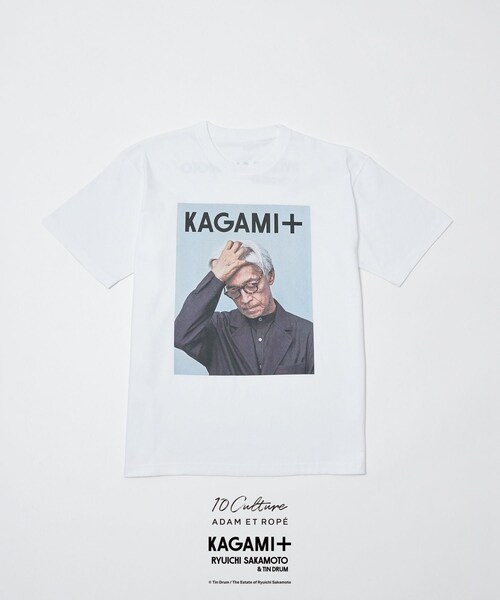 ADAM ET ROPE'(アダムエロペ)の「【KAGAMI+ Ryuichi Sakamoto × 10Culture / ADAM ET ROPE'】KAGAMI+ PHOTO TEE(Tシャツ/カットソー・レディース・ブラック/ブラック系/ホワイト/ホワイト系・L/M/XL)」の6枚目の写真