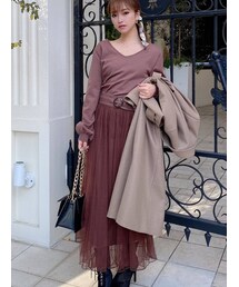 RESEXXY | チュール切替ワンピース(ワンピース)