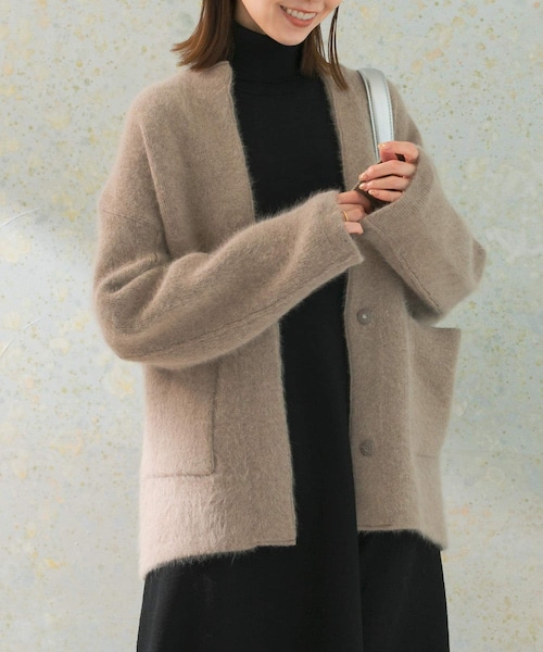 URBAN RESEARCH ROSSO（アーバンリサーチロッソ）の「エアリーニットジャケット（カーディガン/ボレロ・レディース・L/GRAY/YELLOW/MOCHA・FREE）」の22枚目の写真