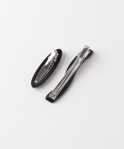 URBAN RESEARCH DOORS(アーバンリサーチドアーズ)の「ウェーブオーバルペアクリップ(バレッタ/ヘアクリップ・レディース・IVORY/BLACK・One)」の7枚目の写真
