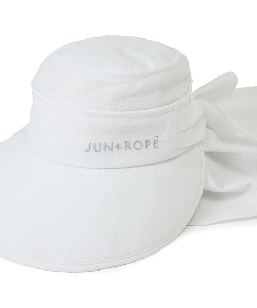 ROPE'（ロペ）の「クールマックスサッカー３ＷＡＹハット/UV・遮熱（ハット・レディース・ブラック/ホワイト/カーキ・F）」の19枚目の写真